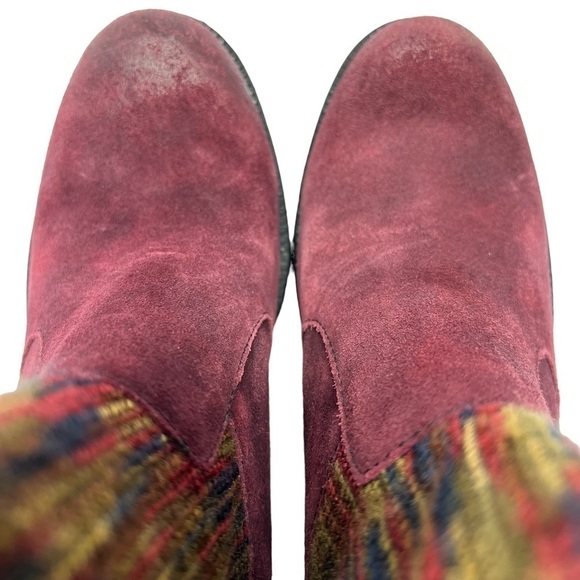 B.O.C Born Concept Burgundy Leather Charon Ankle Booties Boots Size 8.5M - Picture 6 of 16